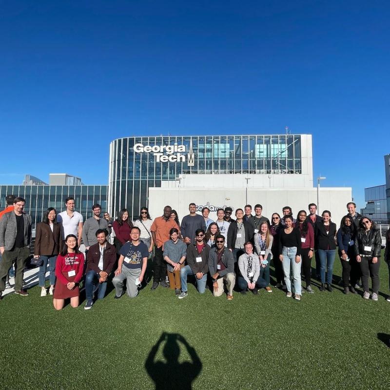 Students at GATech Research Symposium, 2